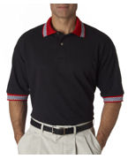 custom embroidered polo shirt with trim
