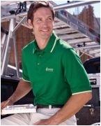 custom embroidered polo shirt with trim