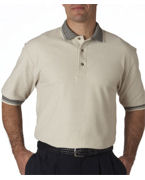 custom embroidered polo shirt with trim