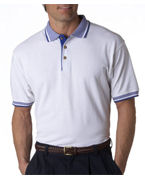 custom embroidered polo shirt with trim