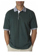 custom embroidered polo shirt with trim